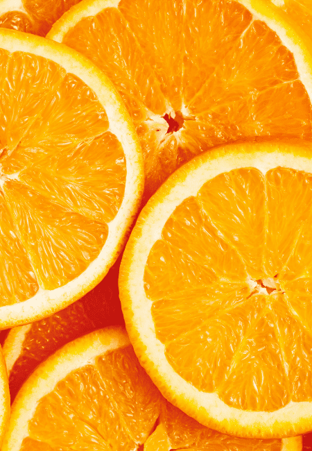 close up of orange slices